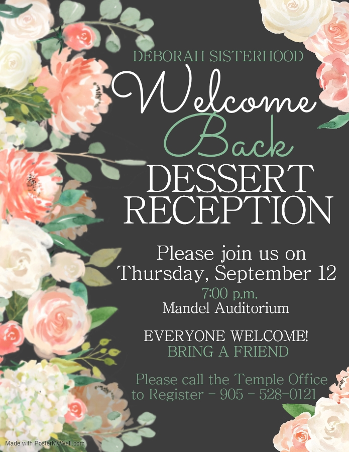 SISTERHOOD 2019 September event - Opt 2 Sisterhood Meeting Sept 12